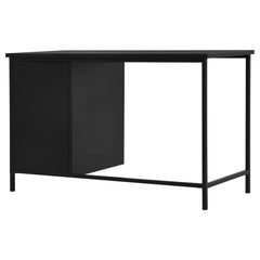 Skrivbord med lådor industriell svart 120x55x75 cm stål