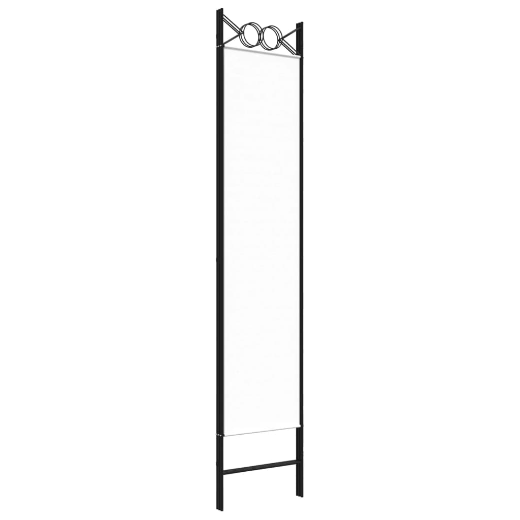 Rumsavdelare 3 paneler vit 120x200 cm tyg