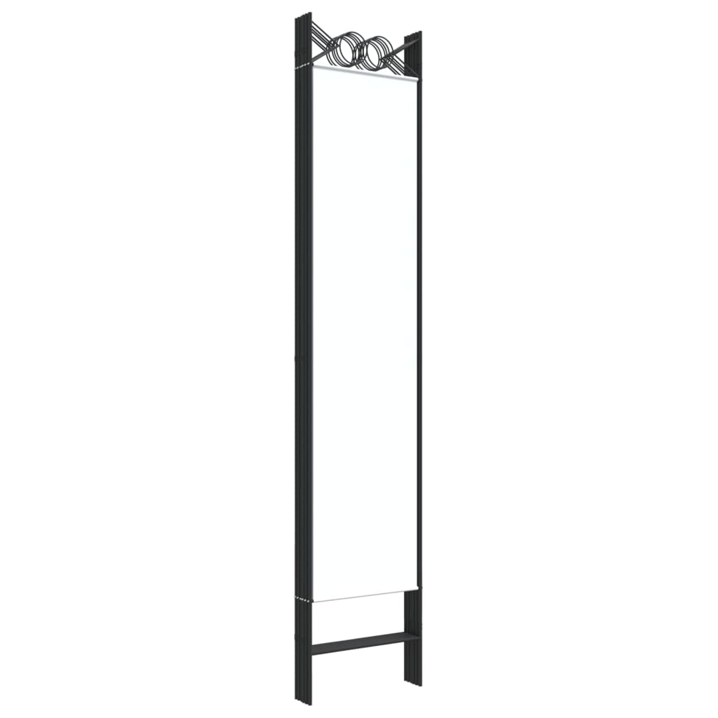 Rumsavdelare 6 paneler vit 240x200 cm tyg