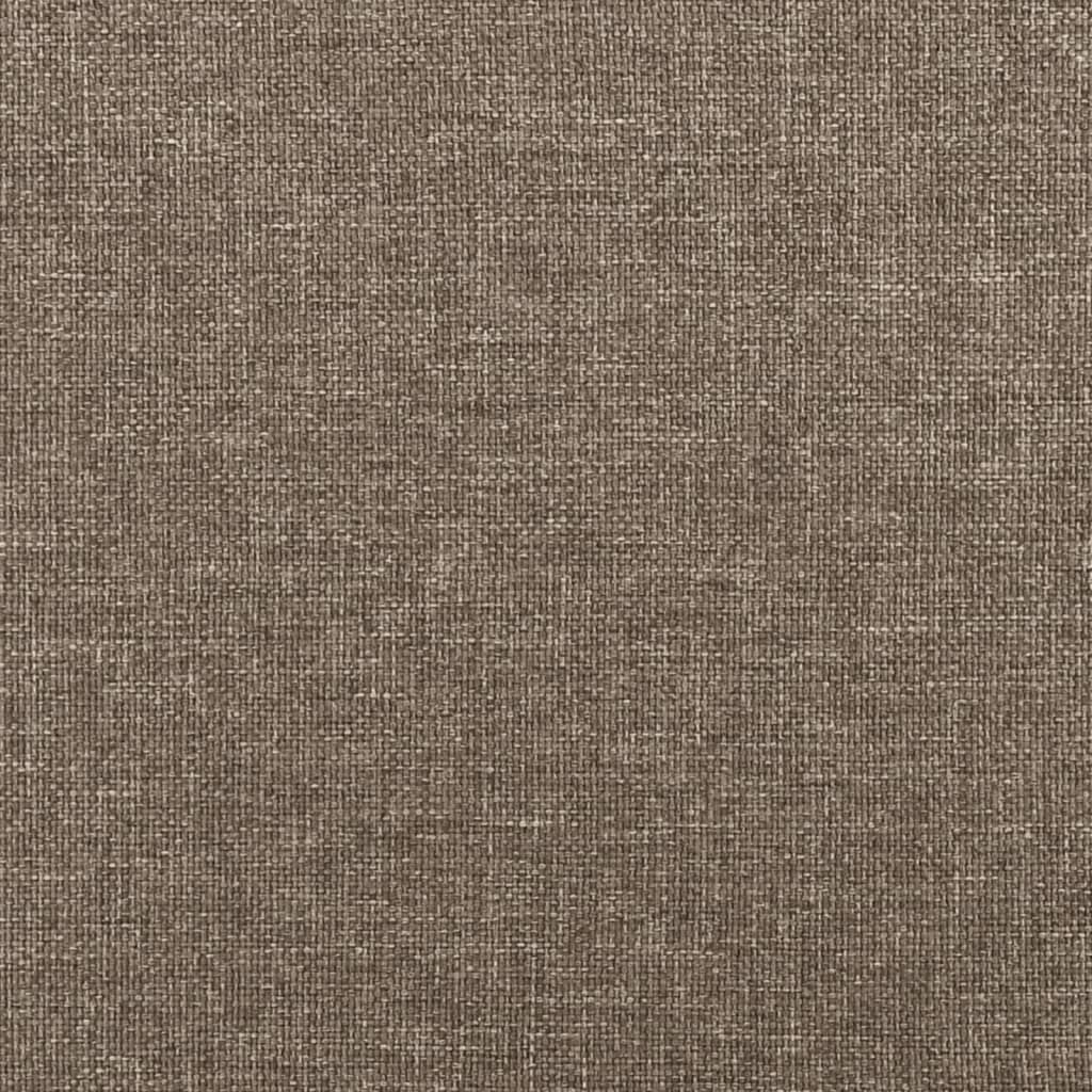 Sänggavel med kanter mörkbrun 93x16x78/88 cm tyg