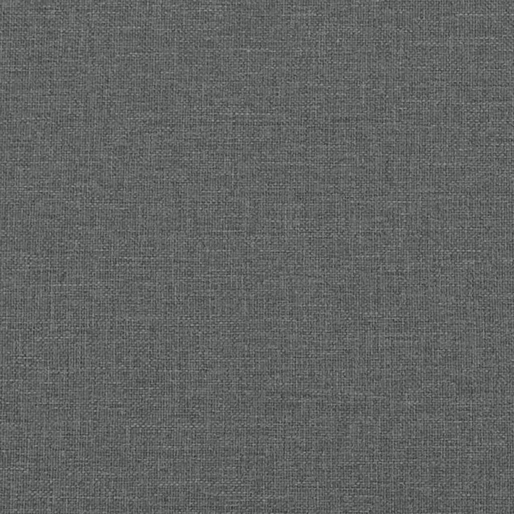 Bänk mörkgrå 110x76x80 cm tyg