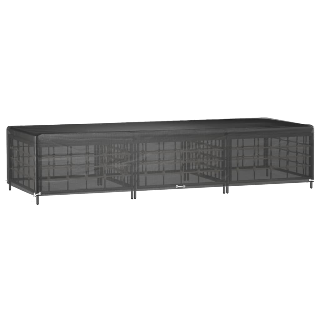 Överdrag för solsäng 12 öljetter 205x75x40 cm polyeten