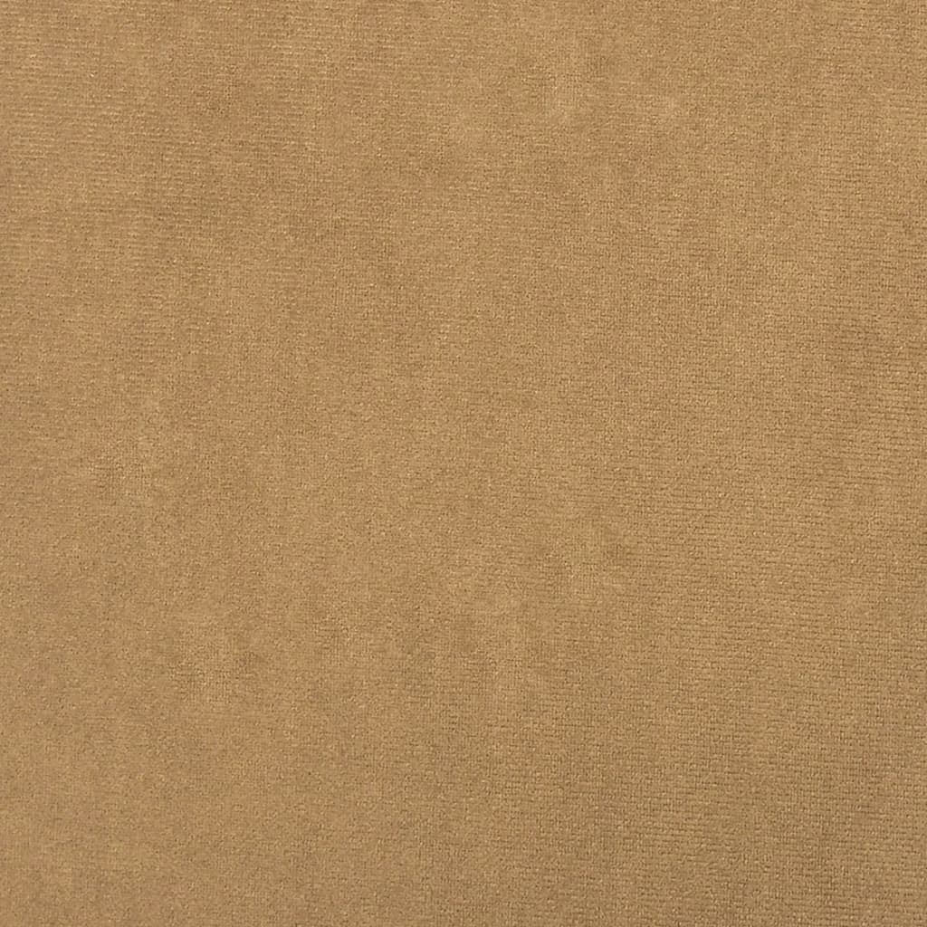 Fåtölj med fotpall Brun 60 cm sammet